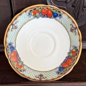 Victoria China - Czechoslovakia Forbidden Fruit Design Saucer